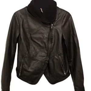Free people vegan leather jacket